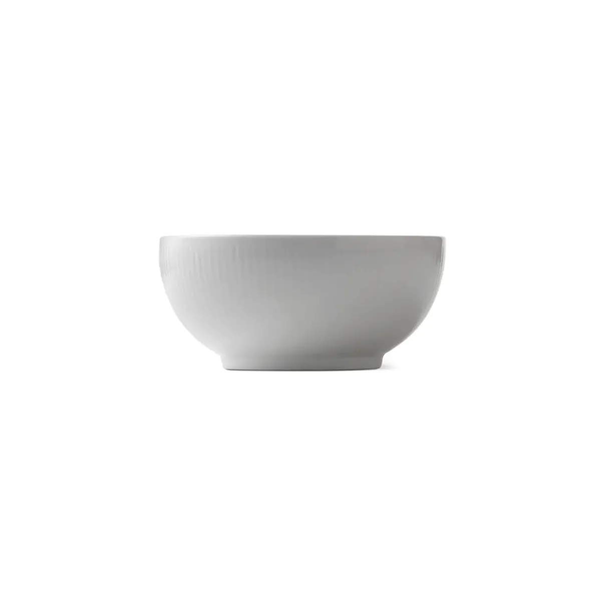 Royal Copenhagen Hvid Riflet|Snackskåle*Hvid Riflet skål, 73 cl