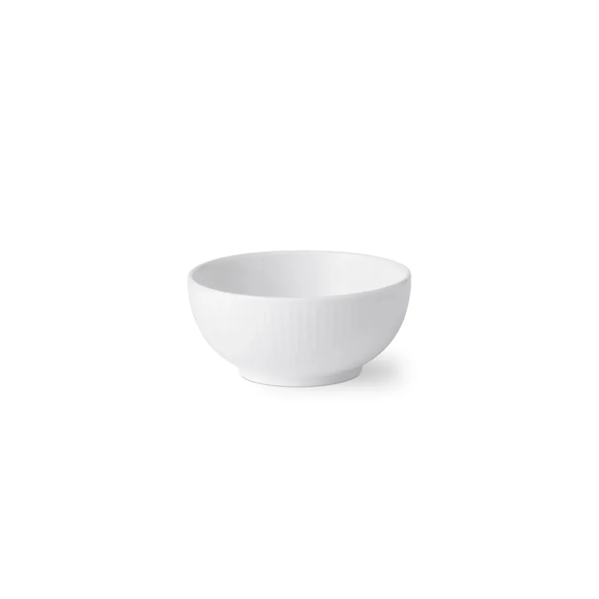 Royal Copenhagen Hvid Riflet|Snackskåle*Hvid Riflet skål, 24 cl