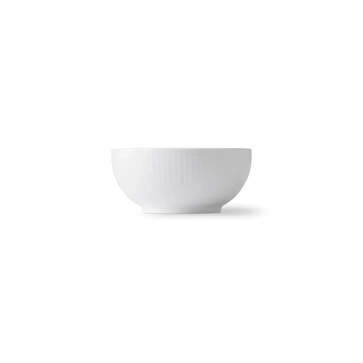 Royal Copenhagen Hvid Riflet|Snackskåle*Hvid Riflet skål, 24 cl