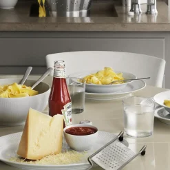 Royal Copenhagen Hvid Riflet|Salatskåle*Hvid Riflet skål, 180 cl