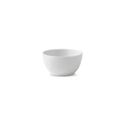 Royal Copenhagen Hvid Riflet*Hvid Riflet skål, 15 cl