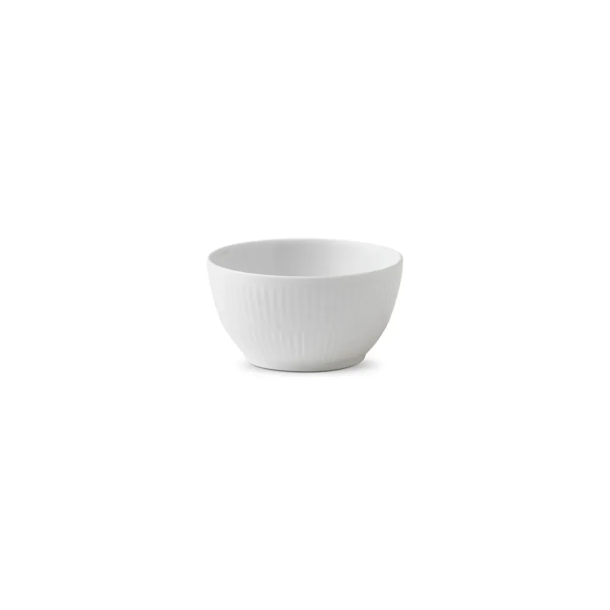 Royal Copenhagen Hvid Riflet*Hvid Riflet skål, 15 cl