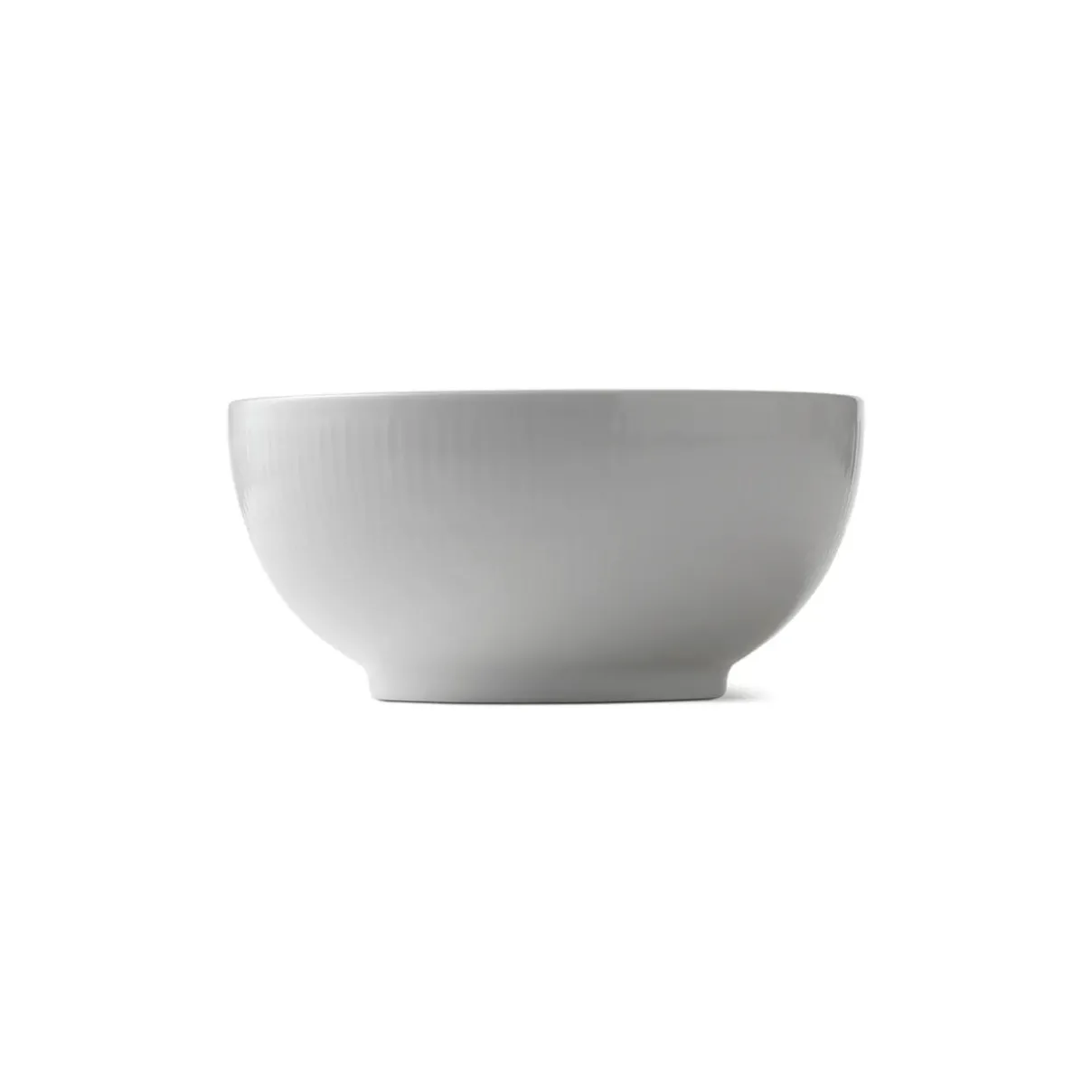 Royal Copenhagen Hvid Riflet|Salatskåle*Hvid Riflet skål, 110 cl