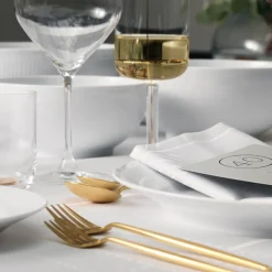 Royal Copenhagen Hvid Riflet|Salatskåle*Hvid Riflet skål, 110 cl