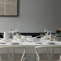 Royal Copenhagen Hvid Riflet|Salatskåle*Hvid Riflet skål, 110 cl