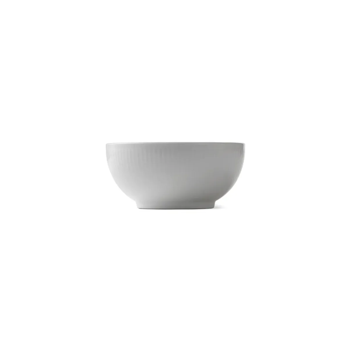 Royal Copenhagen Hvid Riflet|Snackskåle*Hvid Riflet skål, 47 cl