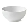 Royal Copenhagen Hvid Riflet|Salatskåle*Hvid Riflet skål, 310 cl