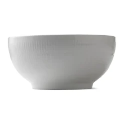 Royal Copenhagen Hvid Riflet|Salatskåle*Hvid Riflet skål, 310 cl