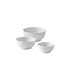 Royal Copenhagen Hvid Riflet*Hvid Riflet skål 47 cl, 73 cl, 110 cl, 3 stk.