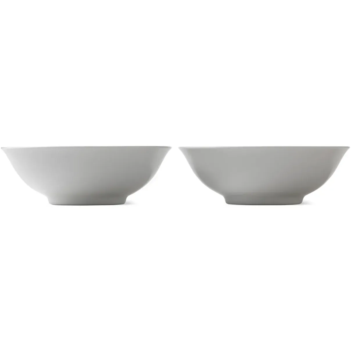 Royal Copenhagen Hvid Riflet|Snackskåle*Hvid Riflet skål, 35 cl, 2 stk.