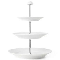 Royal Copenhagen Hvid Riflet|Étagères*Hvid Riflet étagère, 5 lag