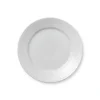 Royal Copenhagen Hvid Riflet|Desserttallerkener*Hvid Riflet tallerken, 19 cm