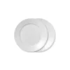 Royal Copenhagen Hvid Riflet|Frokost Tallerkener*Hvid Riflet tallerken, 22 cm, 2 stk.