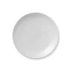 Royal Copenhagen Hvid Riflet|Desserttallerkener*Hvid Riflet Tallerken Coupe, 19 cm