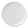 Royal Copenhagen Hvid Riflet|Middagstallerkener*Hvid Riflet tallerken coupe, 27 cm