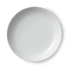 Royal Copenhagen Hvid Riflet|Middagstallerkener*Hvid Riflet tallerken coupe, 25 cm