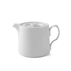 Royal Copenhagen Hvid Riflet|Kander*Hvid Riflet tekande, 75 cl
