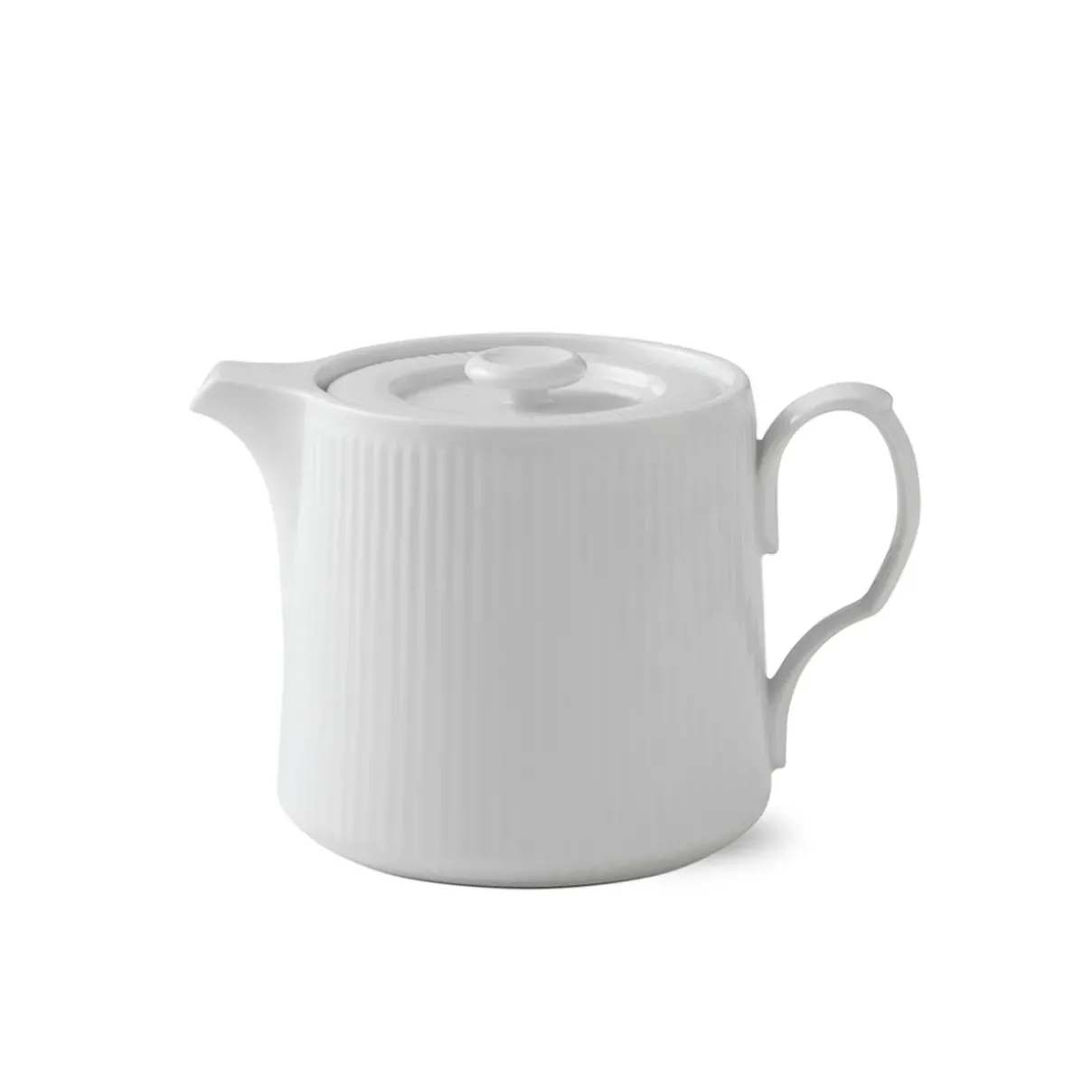 Royal Copenhagen Hvid Riflet|Kander*Hvid Riflet tekande, 75 cl
