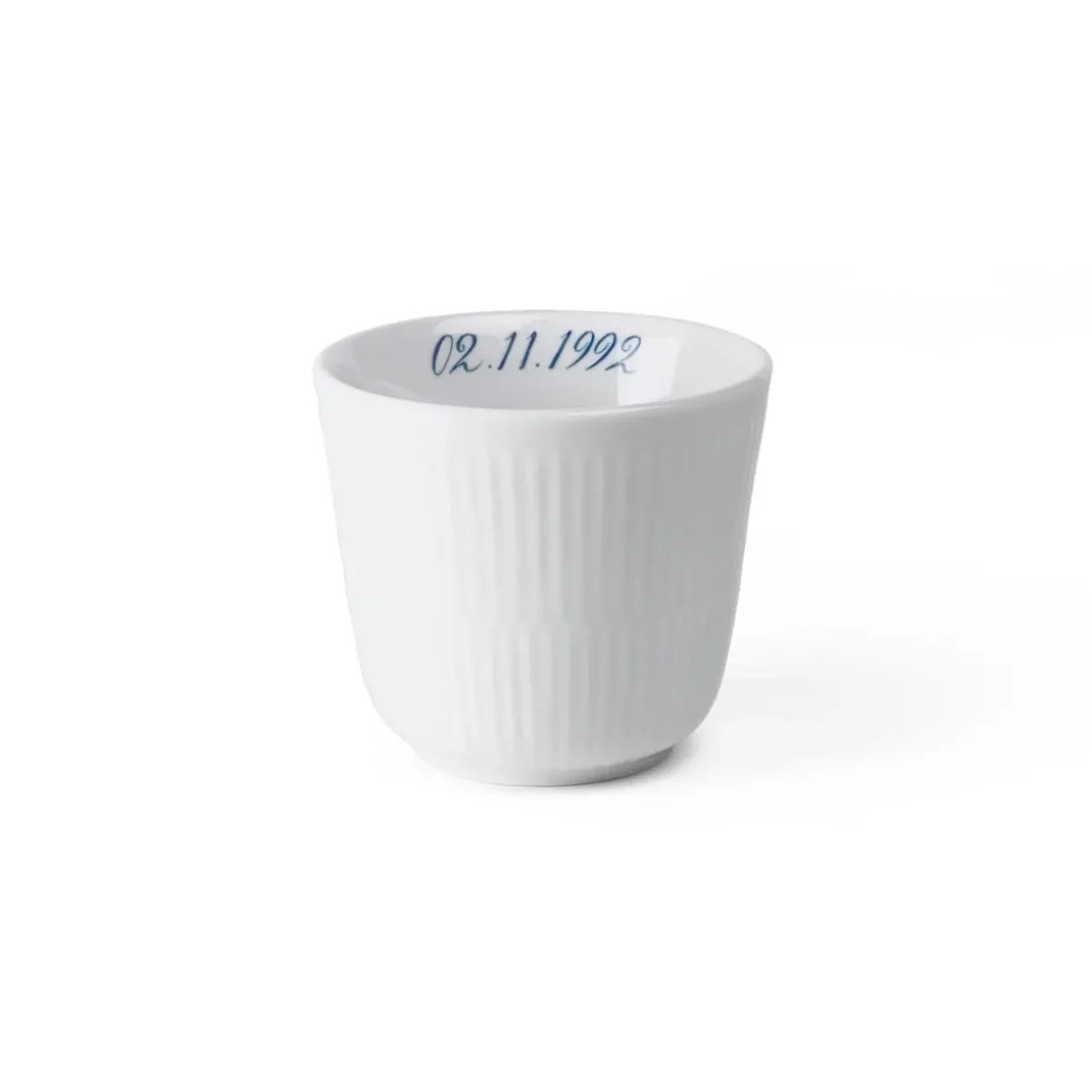 Royal Copenhagen Hvid Riflet|Termokrus*Hvid Riflet termokrus, Bespoke, 26 cl