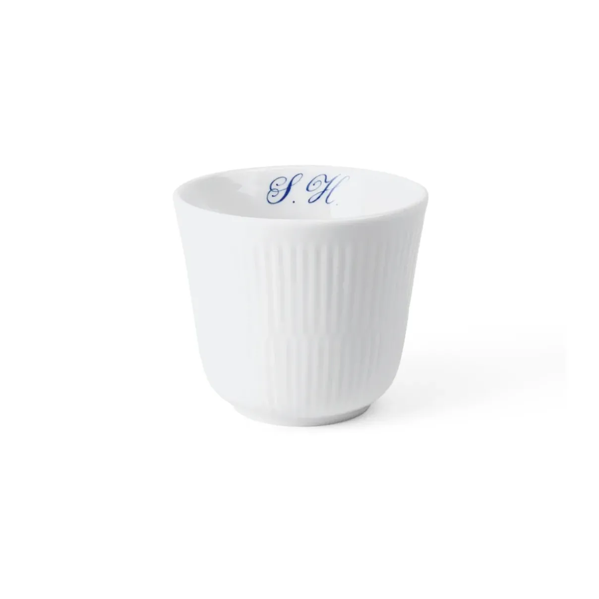 Royal Copenhagen Hvid Riflet|Termokrus*Hvid Riflet termokrus, Bespoke, 26 cl