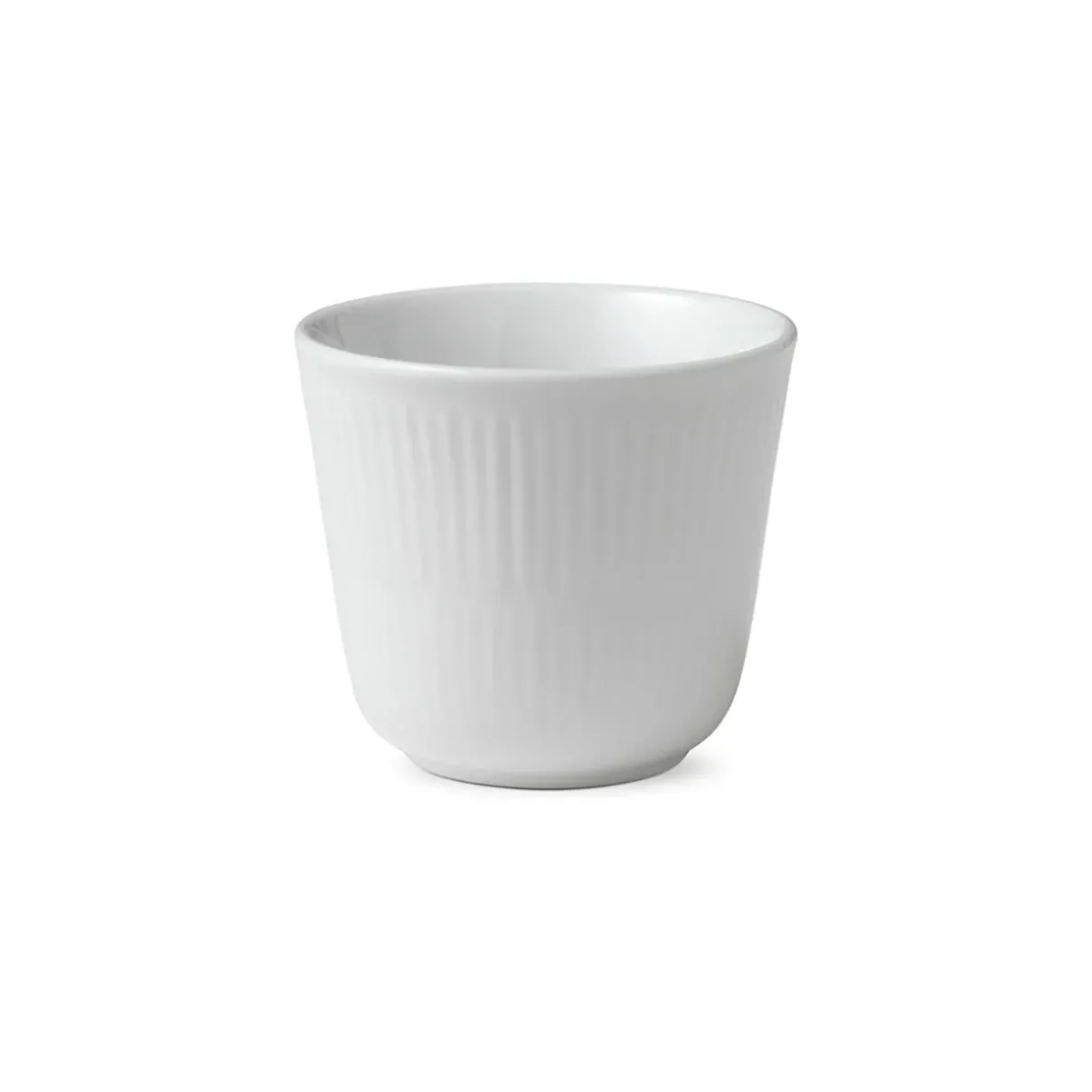 Royal Copenhagen Hvid Riflet|Kaffekopper*Hvid Riflet termokrus, 26 cl