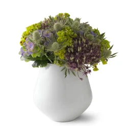 Royal Copenhagen Hvid Riflet|Home Décor*Hvid Riflet vase, 15 cm