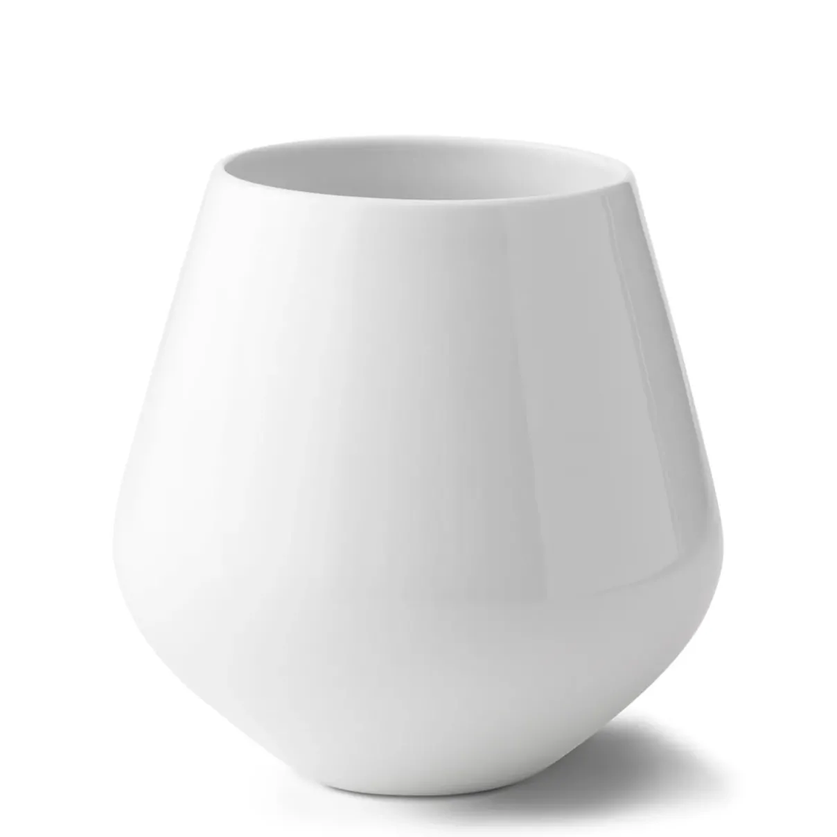 Royal Copenhagen Hvid Riflet|Home Décor*Hvid Riflet vase, 20,5 cm