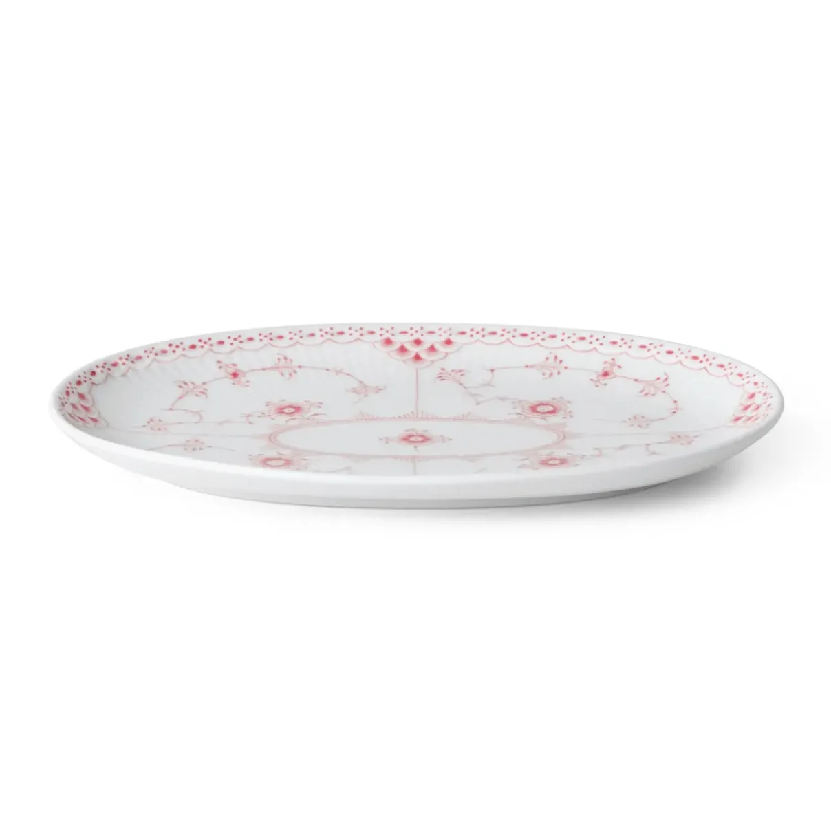 Royal Copenhagen Eksklusive Steldele|Koral Musselmalet Halvblonde*Koral Musselmalet Halvblonde asiet, 23,5 cm