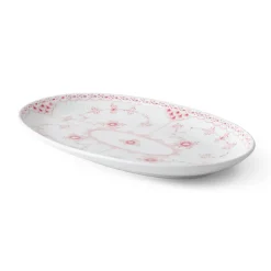 Royal Copenhagen Eksklusive Steldele|Koral Musselmalet Halvblonde*Koral Musselmalet Halvblonde asiet, 23,5 cm