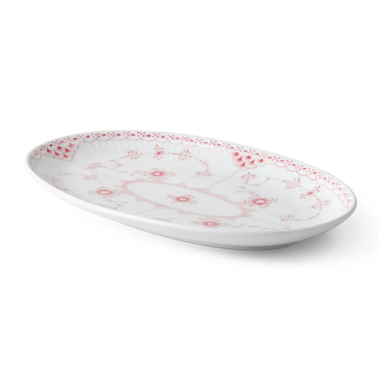 Royal Copenhagen Eksklusive Steldele|Koral Musselmalet Halvblonde*Koral Musselmalet Halvblonde asiet, 23,5 cm