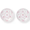 Royal Copenhagen Eksklusive Steldele|Koral Musselmalet Halvblonde*Koral Musselmalet Halvblonde lav skål, 13 cm, 2 stk.