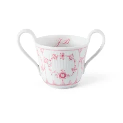 Royal Copenhagen Eksklusive Steldele|Koral Musselmalet Riflet*babykop, Bespoke, 13 cl Koral Musselmalet Riflet