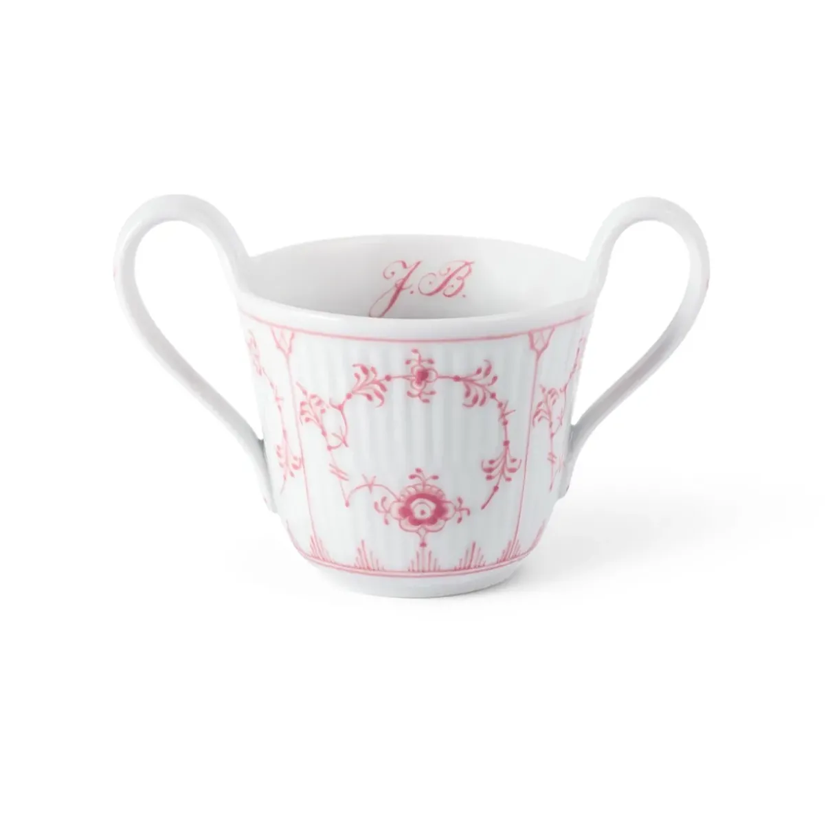 Royal Copenhagen Eksklusive Steldele|Koral Musselmalet Riflet*babykop, Bespoke, 13 cl Koral Musselmalet Riflet