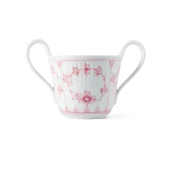 Royal Copenhagen Eksklusive Steldele|Koral Musselmalet Riflet*babykop, Bespoke, 13 cl Koral Musselmalet Riflet