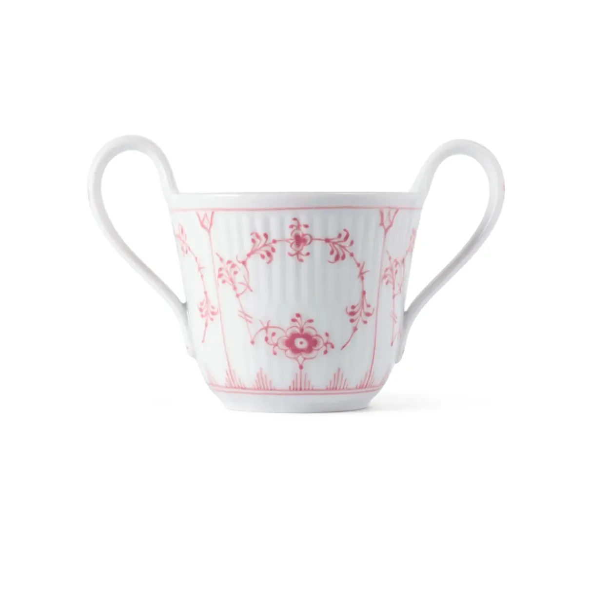 Royal Copenhagen Eksklusive Steldele|Koral Musselmalet Riflet*babykop, Bespoke, 13 cl Koral Musselmalet Riflet