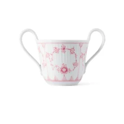 Royal Copenhagen Eksklusive Steldele|Koral Musselmalet Riflet*Koral Riflet babykop, 13 cl Koral Musselmalet Riflet