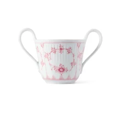 Royal Copenhagen Eksklusive Steldele|Koral Musselmalet Riflet*Koral Riflet babykop, 13 cl Koral Musselmalet Riflet