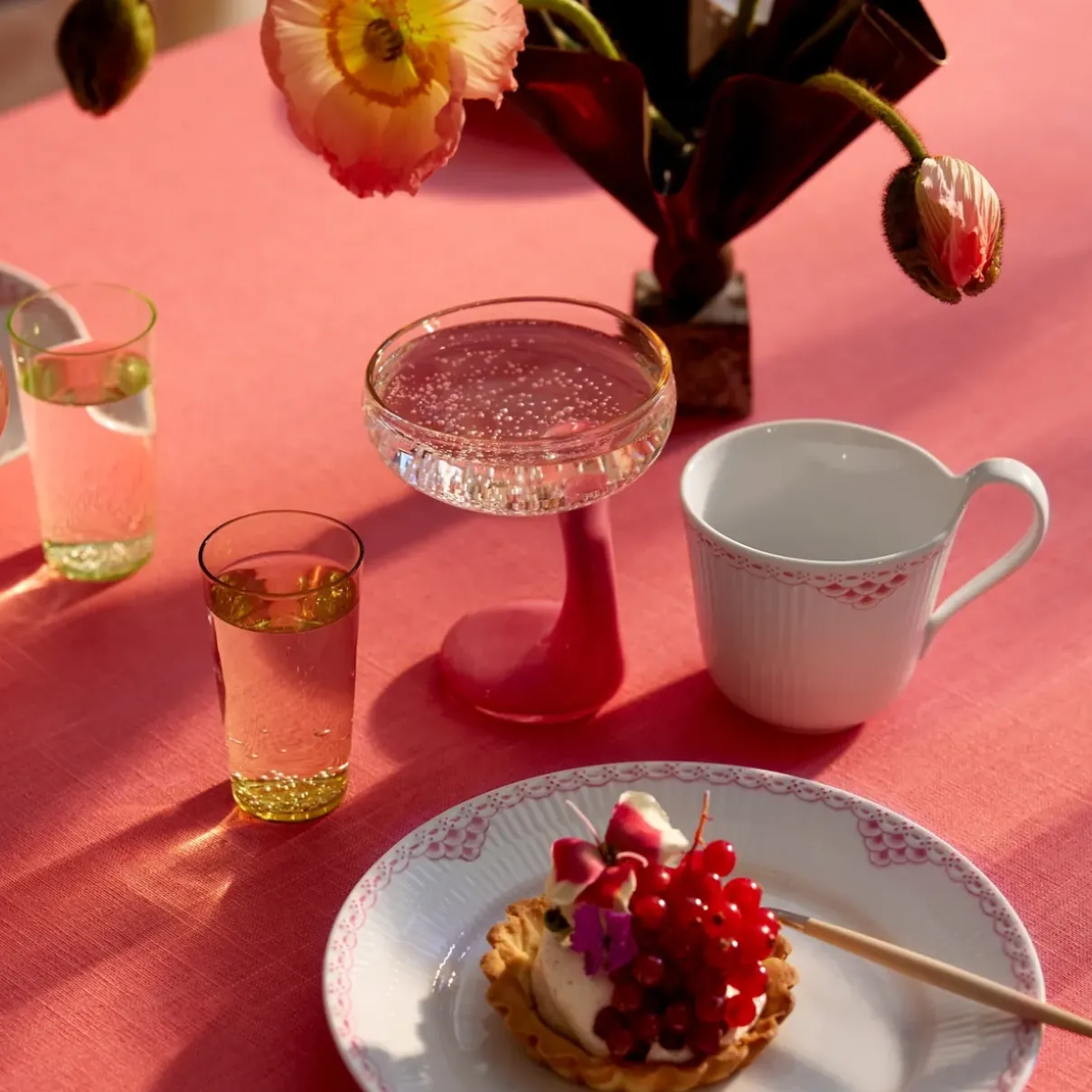 Royal Copenhagen Koral Riflet Blonde|Kaffekopper*højhankskop, 33 cl Koral Riflet Blonde