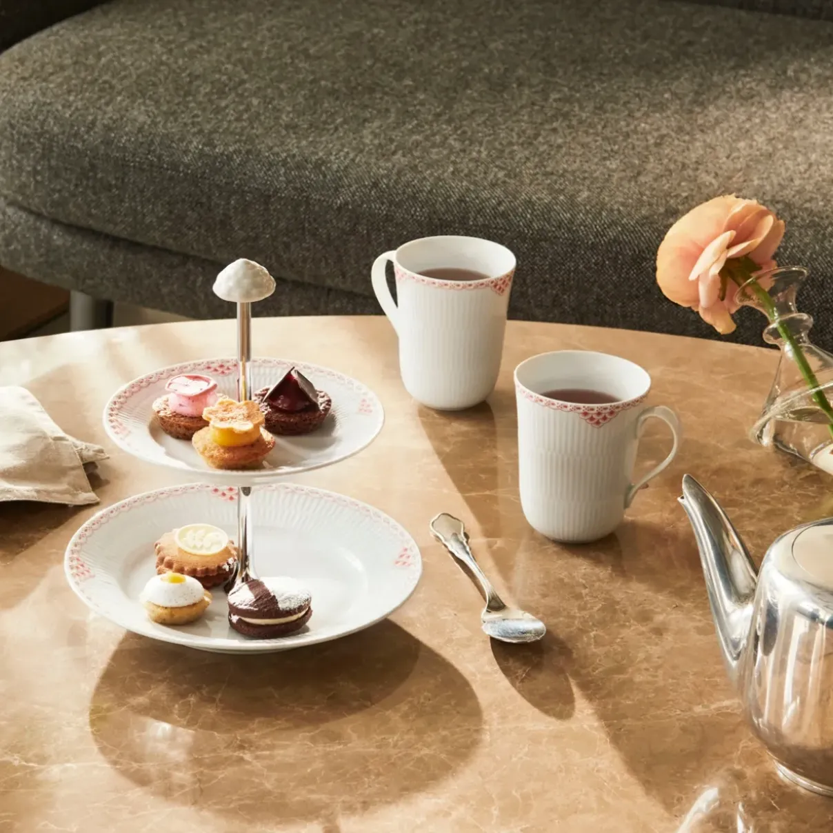 Royal Copenhagen Koral Riflet Blonde|Étagères*Koral Riflet Blonde étagère, 2 lag