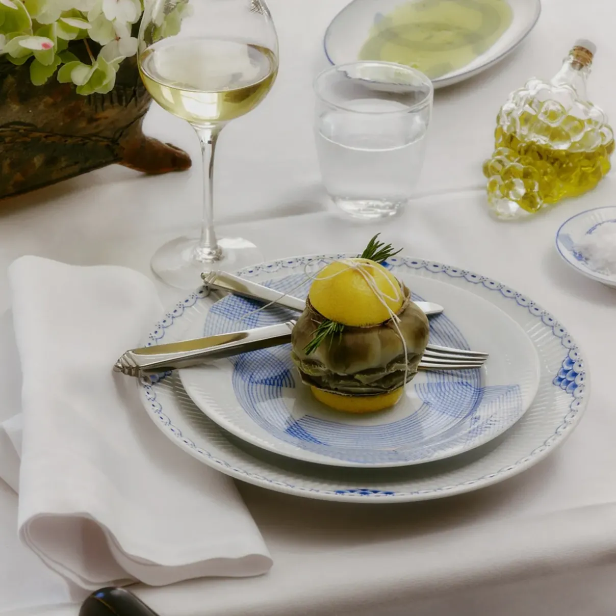 Royal Copenhagen Motif|Frokost Tallerkener*MOTIF tallerken, 22 cm
