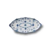 Royal Copenhagen Musselmalet Halvblonde|Fade*Musselmalet Halvblonde asiet, 24,5 cm