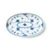 Royal Copenhagen Musselmalet Halvblonde|Aktiv Asietter*Musselmalet Halvblonde asiet, 23,5 cm
