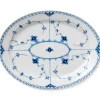Royal Copenhagen Musselmalet Halvblonde|Fade*Musselmalet Halvblonde fad, 36,5 cm