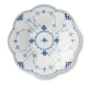 Royal Copenhagen Musselmalet Halvblonde|Salatskåle*Musselmalet Halvblonde kantet skål, 25,5 cm