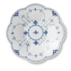 Royal Copenhagen Musselmalet Halvblonde|Salatskåle*Musselmalet Halvblonde kantet skål, 25,5 cm