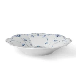 Royal Copenhagen Musselmalet Halvblonde|Salatskåle*Musselmalet Halvblonde kantet skål, 25,5 cm