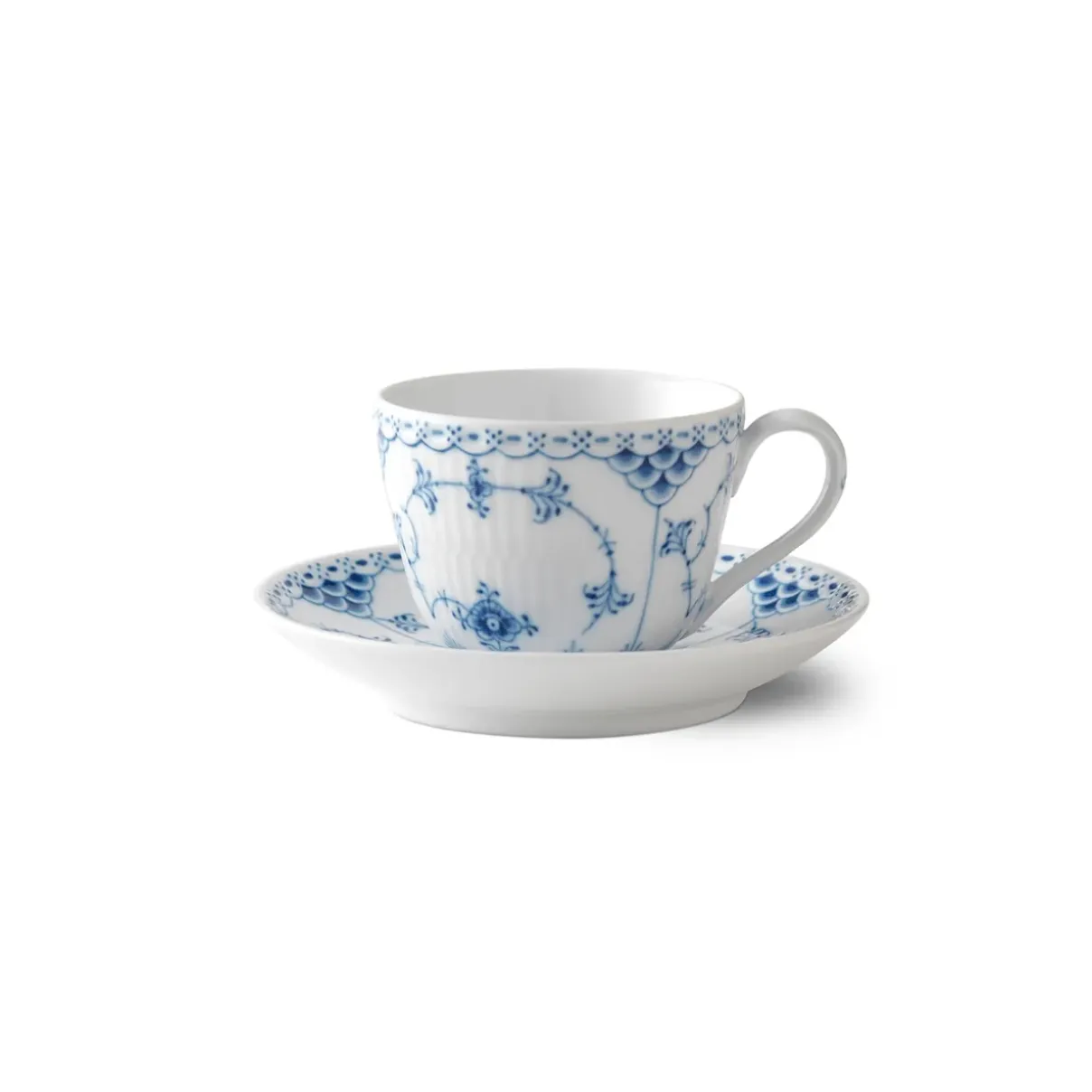 Royal Copenhagen Musselmalet Halvblonde|Kaffekopper*Musselmalet Halvblonde kop og underkop, 20 cl