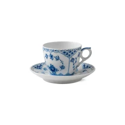 Royal Copenhagen Musselmalet Halvblonde|Kaffekopper*Musselmalet Halvblonde kop og underkop, 17 cl