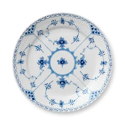 Royal Copenhagen Musselmalet Halvblonde|Middagstallerkener*Musselmalet Halvblonde tallerken, 25 cm