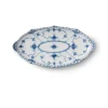 Royal Copenhagen Eksklusive Steldele|Musselmalet Helblonde*Musselmalet Helblonde asiet, 24,5 cm